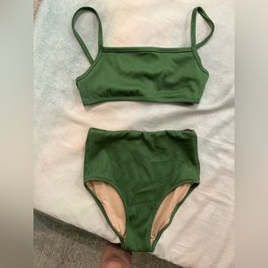 J Crew Factory high waist ripped bikini
